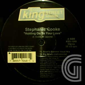 STEPHANIE COOKE - Holding On To Your Love (Grant's summer vocal, Big Moses instrumental, Big Moses' love that we share - 12 inch 45 rpm