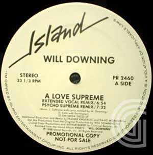 WILL DOWNING - A Love Supreme (extended vocal remix, psycho supreme remix, psycho supreme dub, pianopella, remixed  - 12 inch 45 rpm