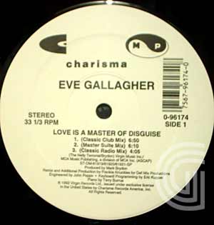 EVE GALLAGHER - Love Is A Master Of Disguise (classic club, master suite, classic radio, deep, the cause & effect, t - 12 inch 45 rpm