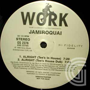 JAMIROQUAI - Alright (Tee's in  house, Tee's house dub, Tee's digital club, tnt ruff, version vocal, dj version e - 12 inch 45 rpm x 2
