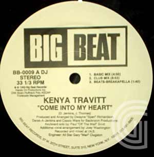 KENYA TRAVITT - Come Into My Heart (basic, club, beats-breakapella, new bass version, stomp (sample) version, dubbed - 12 inch 45 rpm