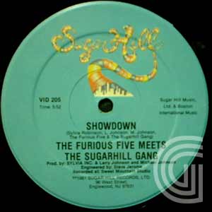 THE FURIOUS FIVE MEETS THE SUGARHILL GANG - Showdown (vocal, instrumental) - 12 inch 45 rpm