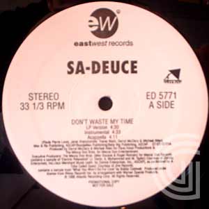 Sa-Deuce Don't Waste My Time (lp, instrumental, acappella, Mecca Don Flava Hood remix with rap,  Mecca Don Flava Hood remix,  Mecca Don Flava Hood remix instrumental) / Gotta Be Born In