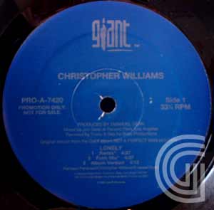 Christopher Williams Lonely (remix, funk mix, album version, beat-a-pella, instrumental) / Dance 4 Me (remix)