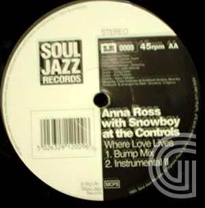 Anna Ross with Snowboy Where Love Lives (curtom mix, instrumenatl, bump mix, instrumental