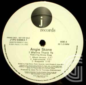 ANGIE STONE - I Wanna Thank Ya featuring Snoop Dogg (album version, instrumental, acappella) / My Man featuring Fl - 12 inch 45 rpm