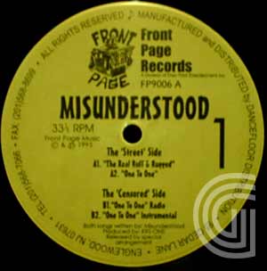 MISUNDERSTOOD - The Real Ruff & Rugged / One To One (vocal, radio, instrumental) - 12 inch 45 rpm