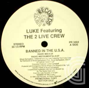  Luke featuring The 2 Live Crew Banned In The USA (radio, radio instrumental, black mix, percapela)