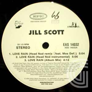 Jill Scott Love Rain (head nod remix (feat. Mos Def), head nod remix instrumental, album, coffee shop mix, album instrumental, head nod acapella (feat. Mos Def)
