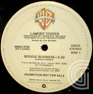 Lamont Dozier Boogie Business / True Love Is Bitsweeter
