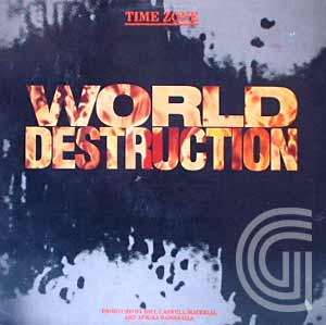 TIME ZONE - World Destruction (vocal, instrumental) - 12 inch 45 rpm